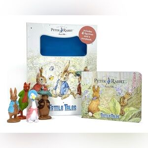 The World of Peter Rabbit Tattle Tales with figures and storybook